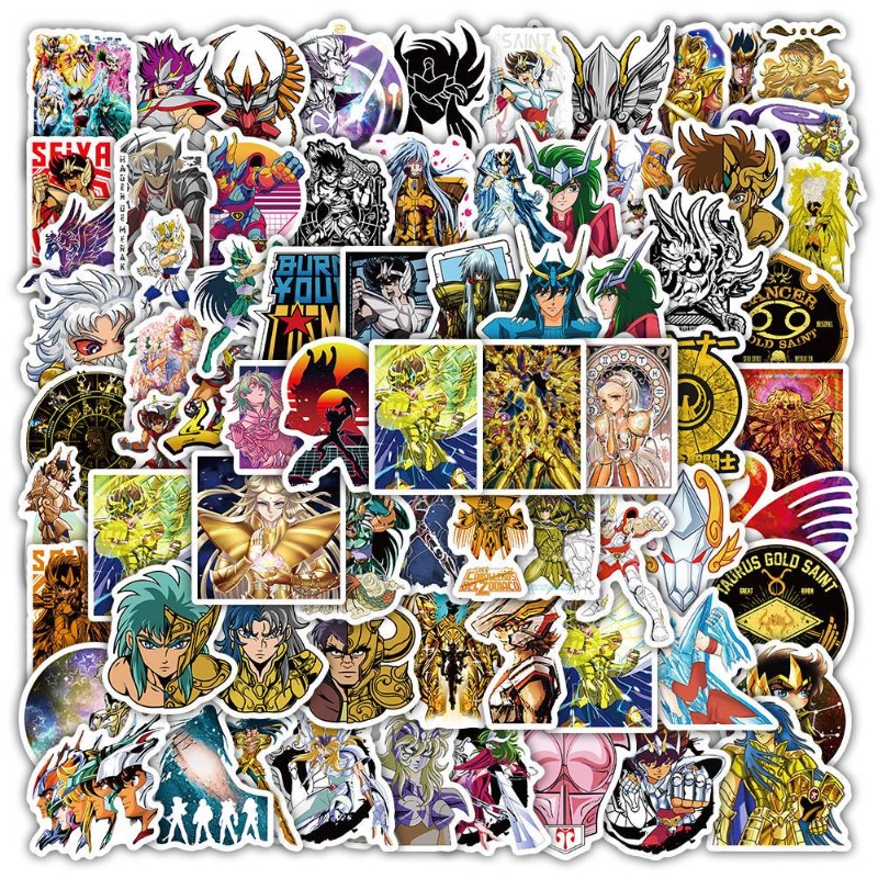 Stationery Office - Autocollants de dessin animé Saint Seiya,