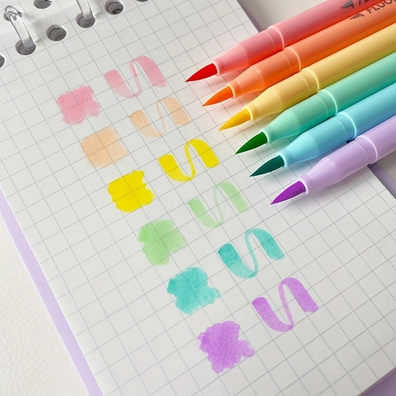 Highlighter Set Pastel - Ensemble de stylos fluorescents à brosse