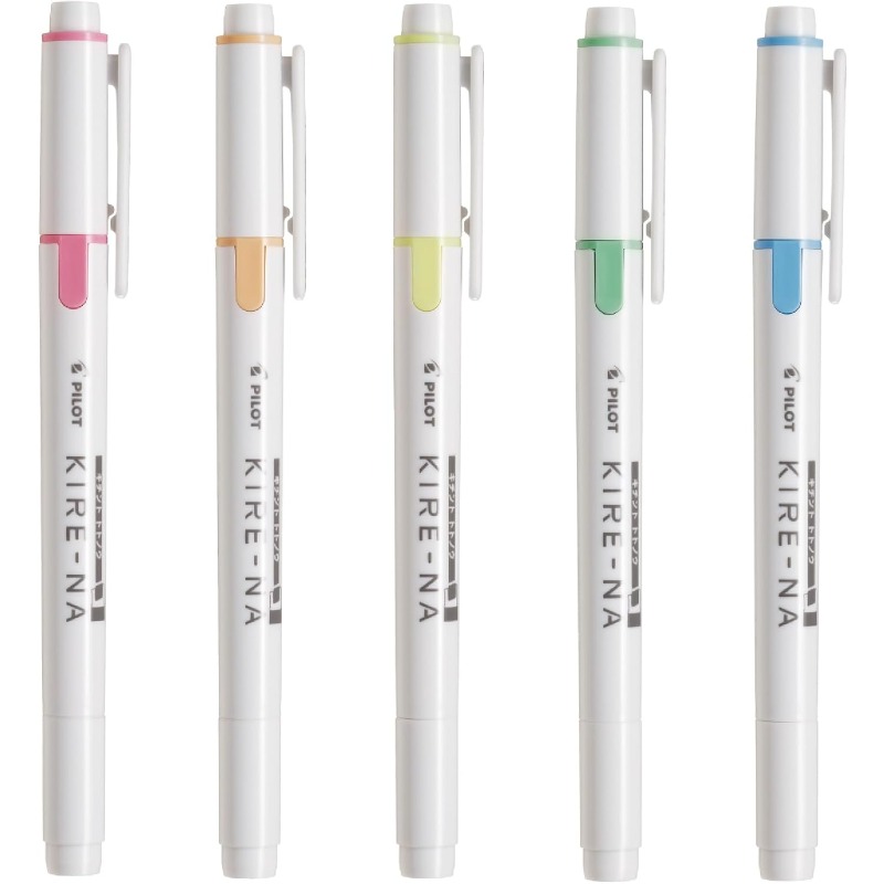 Highlighter Set Pastel - Ensemble de stylos surligneurs PILOT KIRE-NA,