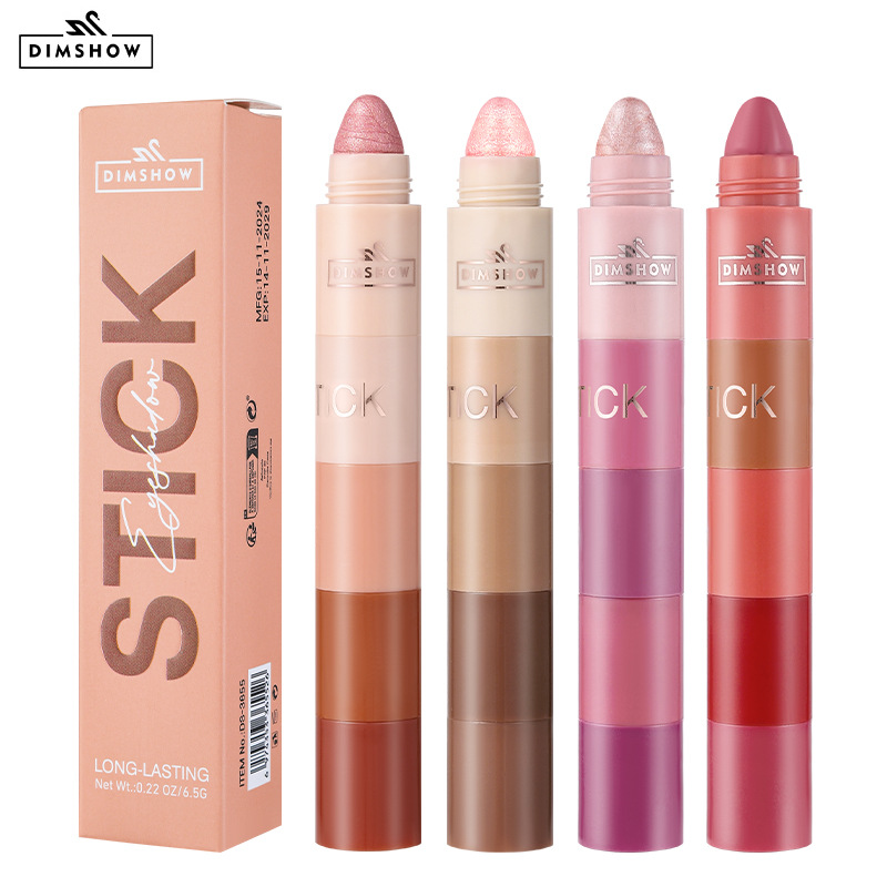 Highlighter Set Pastel - Crayon fard à paupières 5-en-1, illuminateur,