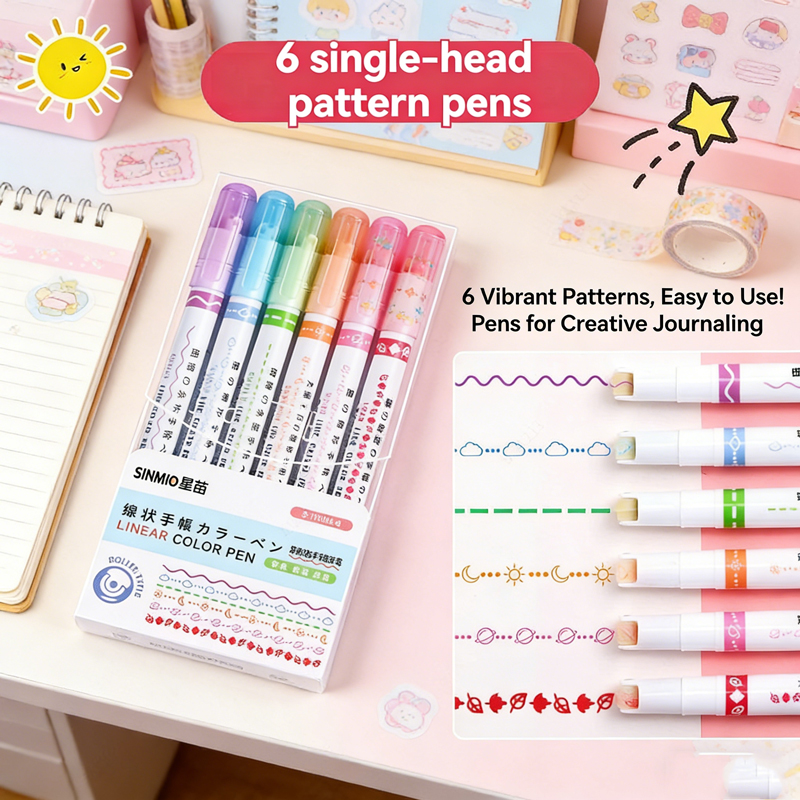 Highlighter Set Pastel - 6-24 pièces/ensemble Stylo surligneur à pointe