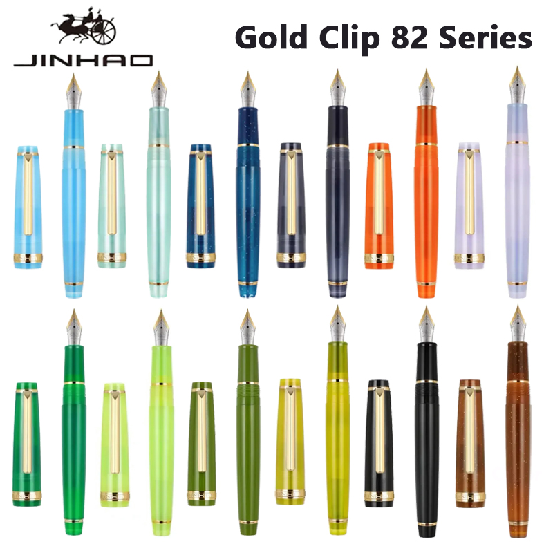 Office Stationery Supply Business - Jinhao 82 stylo plume pince dorée
