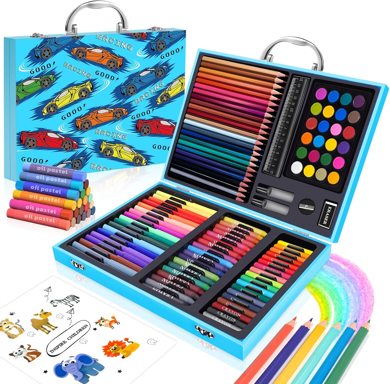 Highlighter Set Pastel - Ensemble de 110 fournitures d'art et