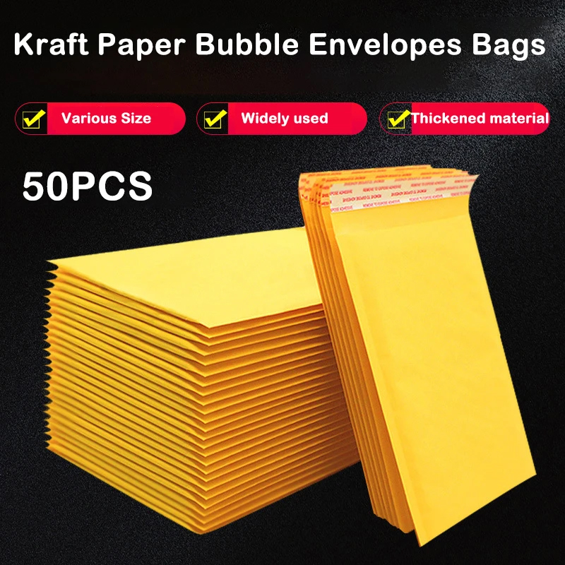 Letter Envelope Kraft - Enveloppes à bulles en papier Kraft,