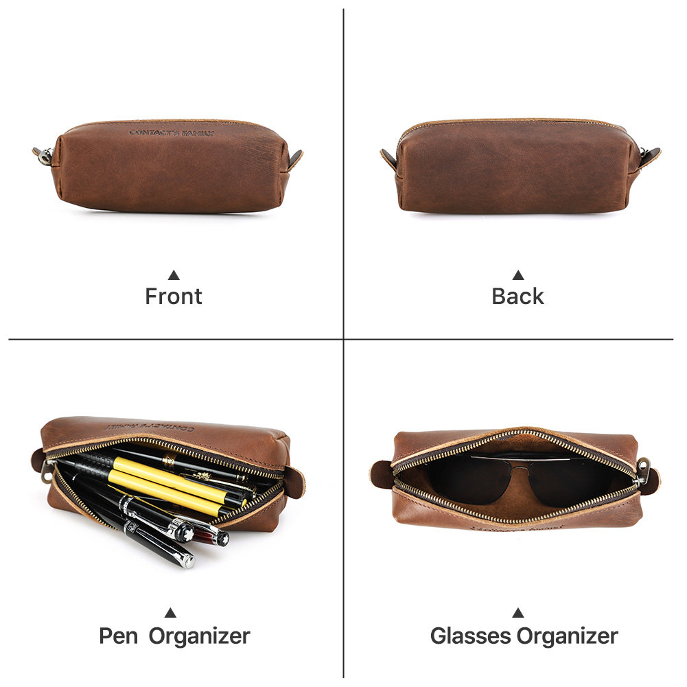 Trousse à crayons en cuir rétr - Office Stationery Supply Business avis et prix