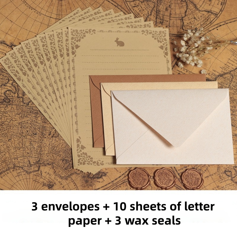 Lot de 16 Enveloppes Vintage e - Letter Envelope Kraft avis et prix