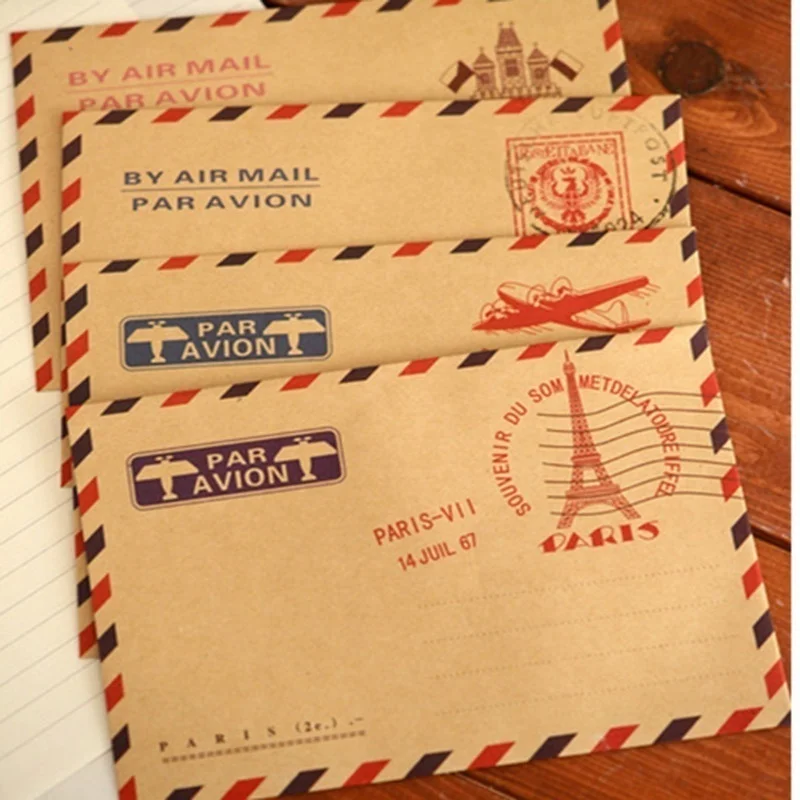 10 pièces 9.7*7.5cm rétro popu - Letter Envelope Kraft avis et prix