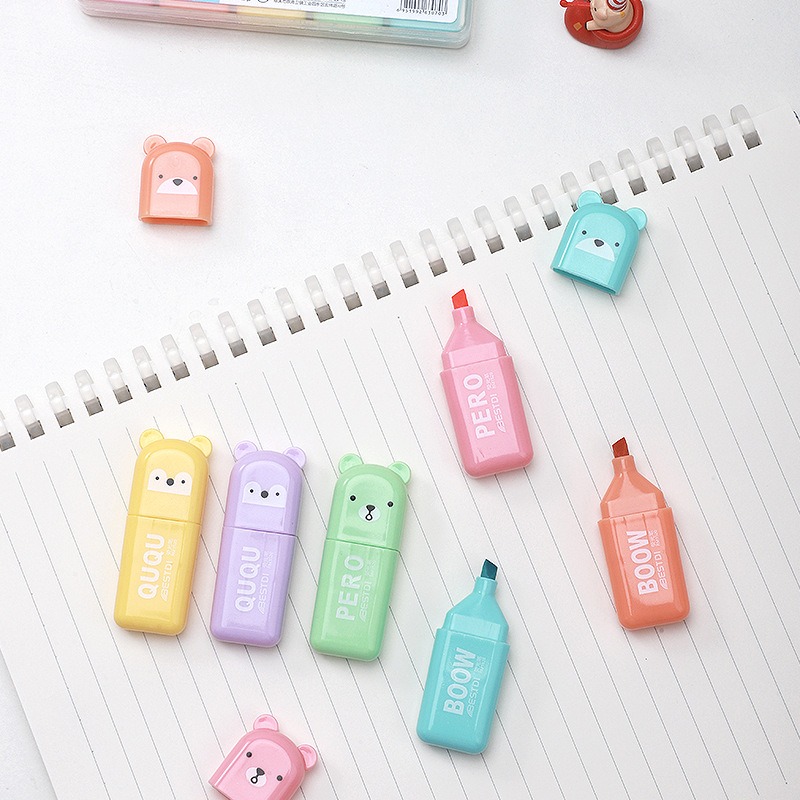 Stylos surligneurs Kawaii en f - Highlighter Set Pastel avis et prix