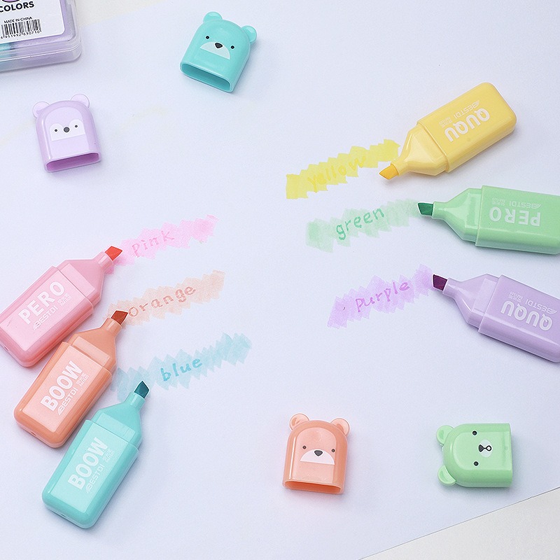 Stylos surligneurs Kawaii en f - Highlighter Set Pastel avis et prix