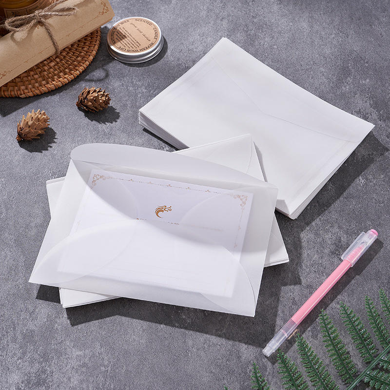 Lot de 50 enveloppes transluci - Letter Envelope Kraft avis et prix